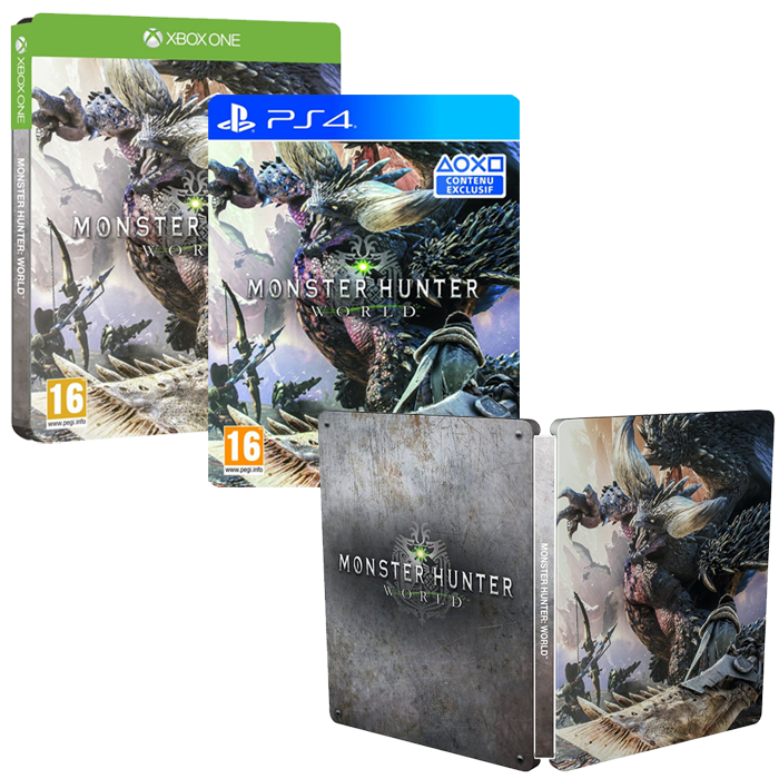 précommande monster hunter world édition steelbook copie