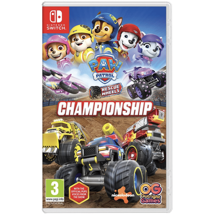 paw patrol rescue wheels championnat sur switch visuel produit