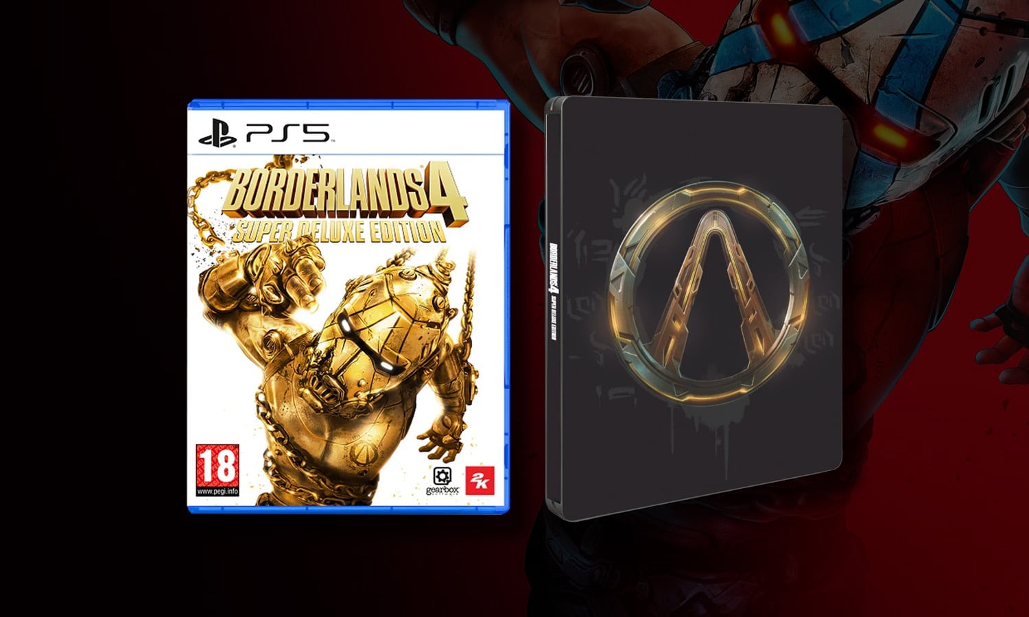 borderlands 4 ps5 edition super deluxe steelbook visuel slider