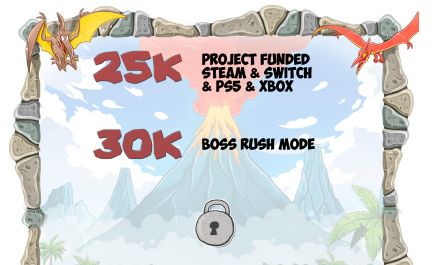 objectifs kickstarter joe & mac screenshot