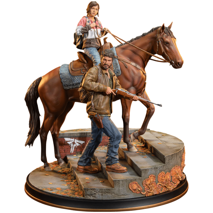 statuette joel et ellie the last of us visuel produit