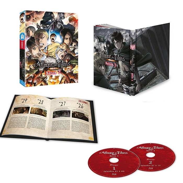 l'attaque des titans saison 2 blu ray intégrale