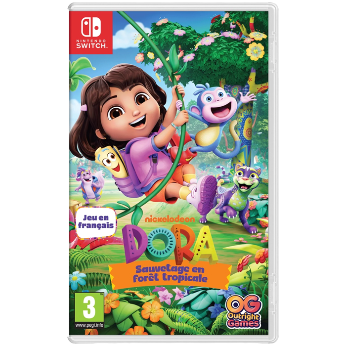 dora sauvetage en foret tropicale sur switch visuel produit
