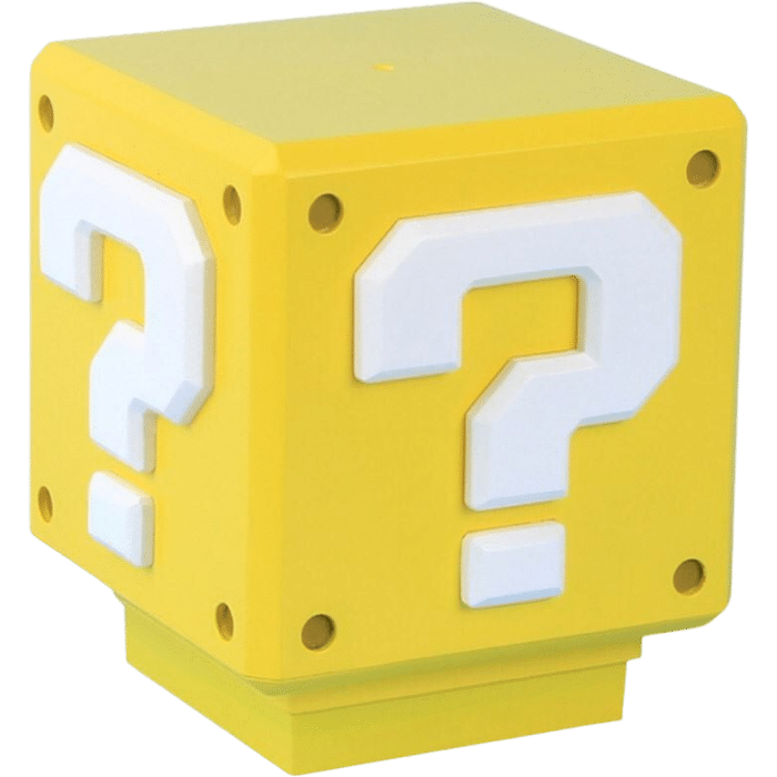 super mario mini question block lampe visuel produit