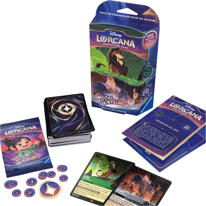 Cartes Disney Lorcana Starter Émeraude Acier S5 produit def