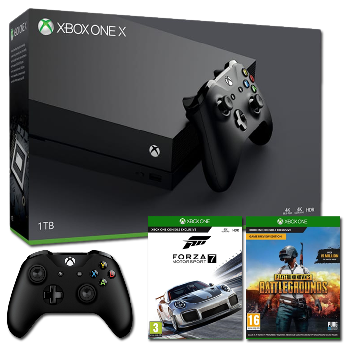 SLIDER pack xbox one x 2 manettes forza motorsport 7 pubg