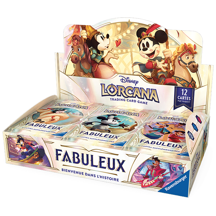 display 24 boosters disney lorcana fabuleux visuel produit