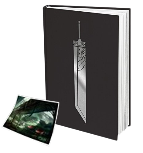 livre la legende ff7 lithographie