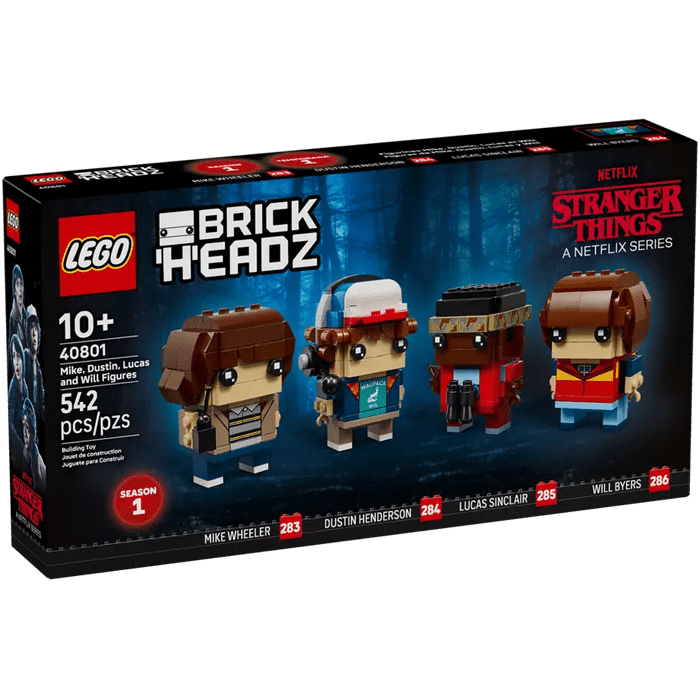 visuel produit Lego Stranger Things Mike Dustin Lucas Will 40801