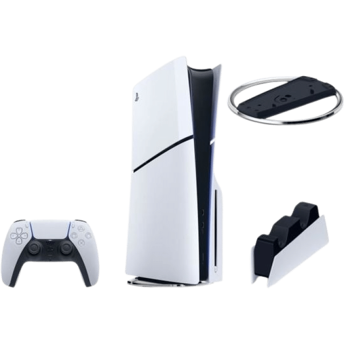 pack ps5 slim socle vertical station de rechargement manettes visuel produit