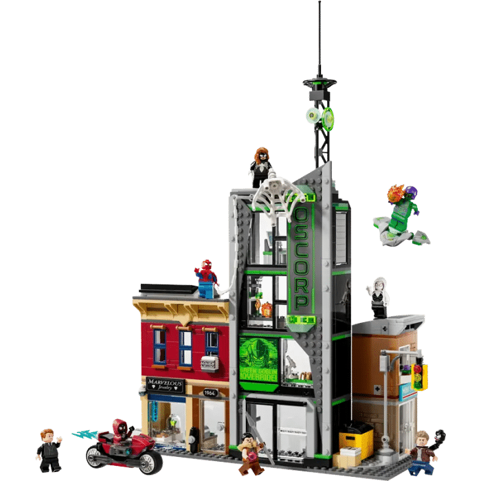 lego 76324 spider man contre oscorp visuel produit