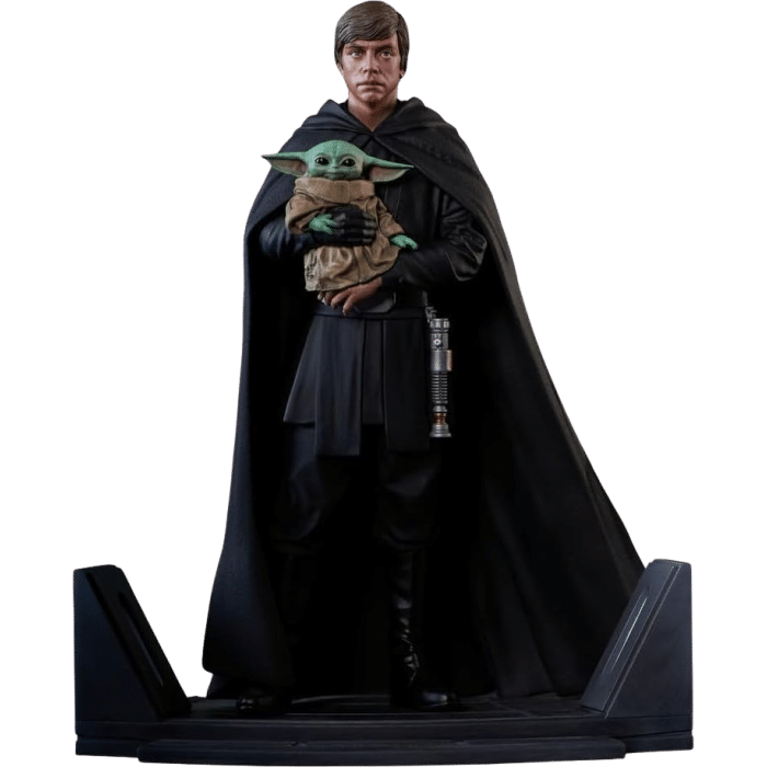 star wars the mandalorian premier collection statue visuel produit