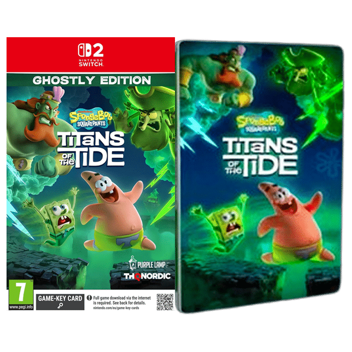 bob l'eponge titans of the tides ghostly edition steelbook switch 2 produit