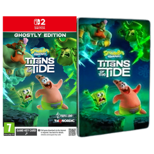 bob l'eponge titans of the tides ghostly edition steelbook switch 2 produit