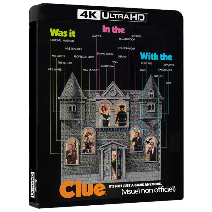 cluedo blu ray 4k visuel produit