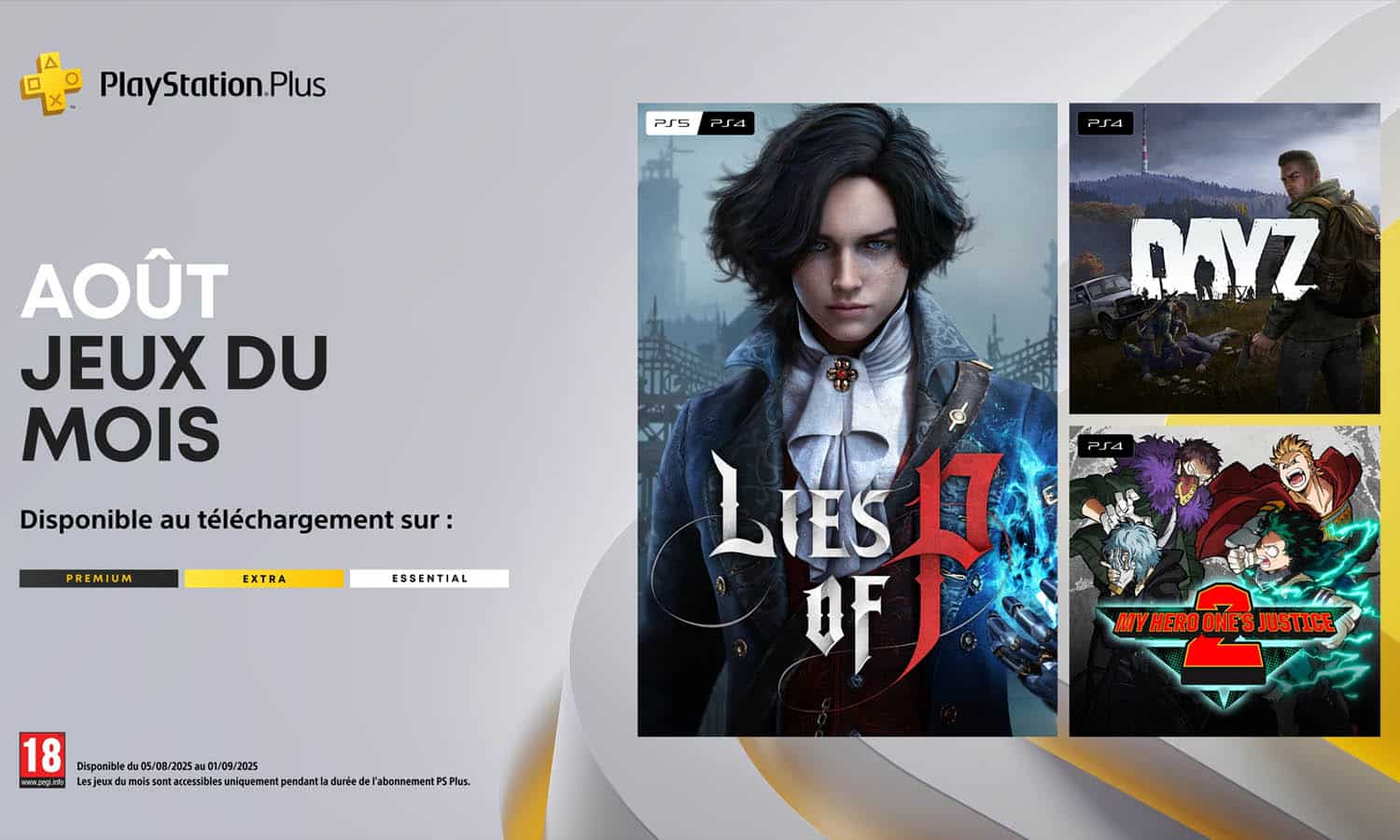 SLIDER Jeux Gratuits Playstation Plus Août 2025