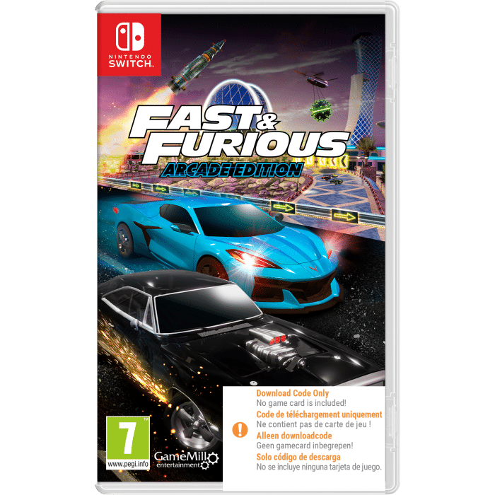 fast and furious arcade sur switch visuel produit