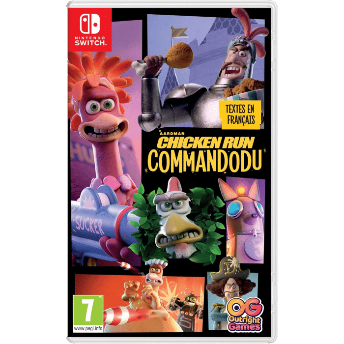 chicken run commandodu sur switch visuel produit