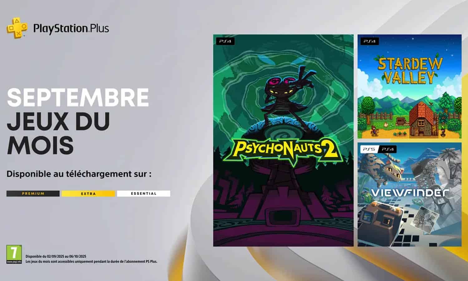 SLIDER jeux gratuits playstation plus septembre 2025