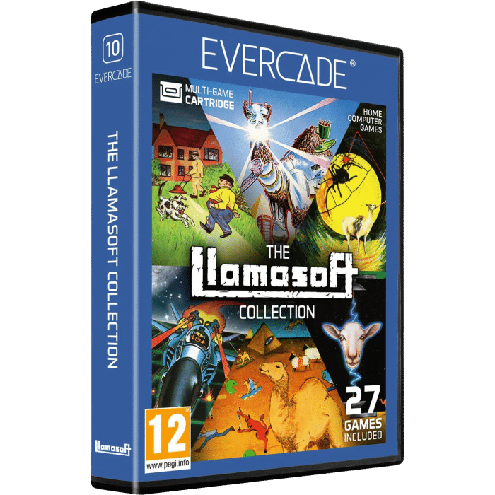 llamasoft collection sur evercade visuel produit