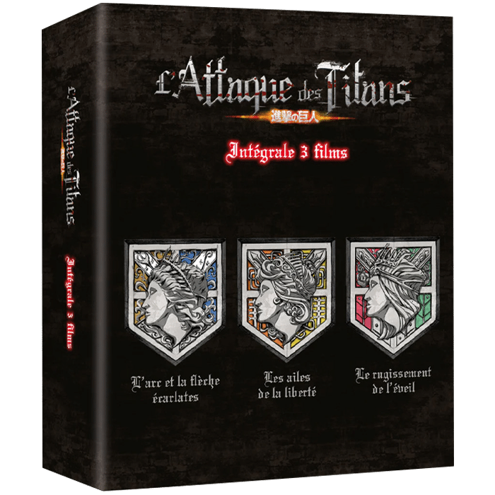 l'attaque des titans 1 a 3 films blu ray produit def
