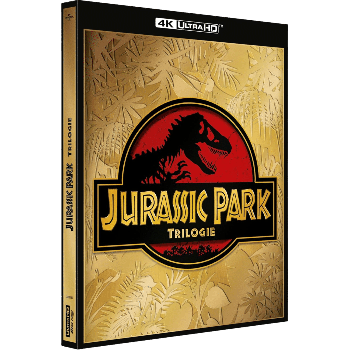 jurassic park trilogie blu ray 4k visuel produit
