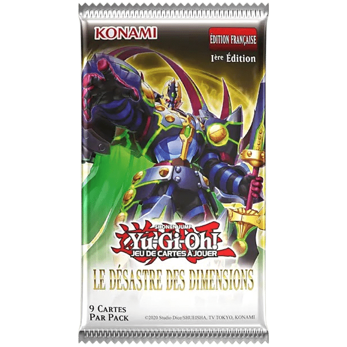 booster yu gi oh le desastre des dimensions visuel produit