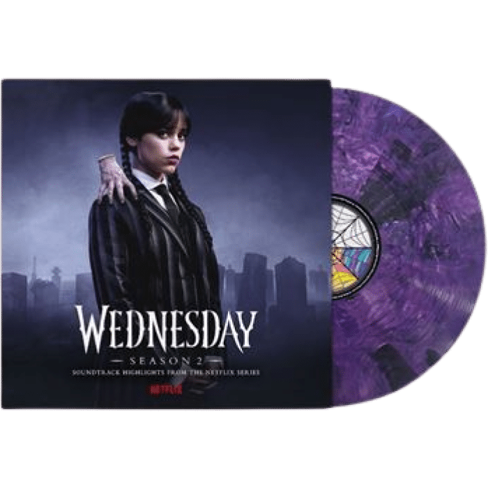 vinyle violet mercredi saison 2 visuel produit