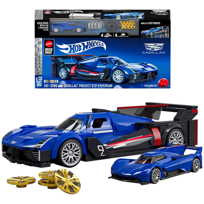 mattel brick shop cadillac project gtp hypercar visuel produit