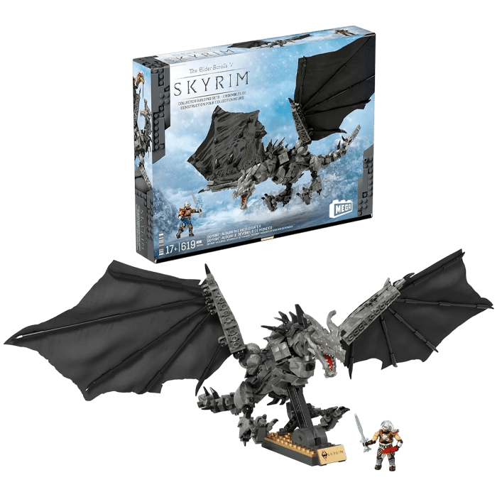 mega the elder scrolls v skyrim alduin visuel produit