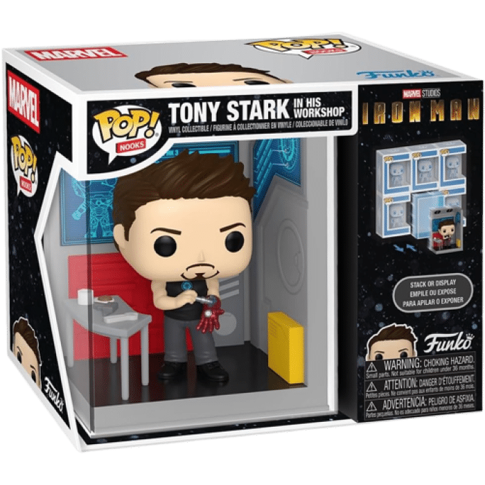 funko pop marvel tony stark garage visuel produit
