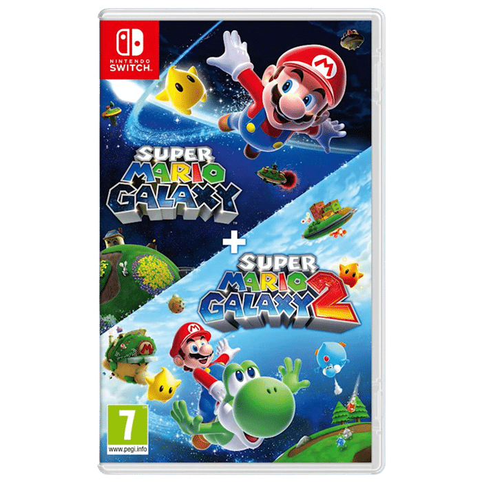 super mario galaxy 1 et 2 sur switch visuel produit