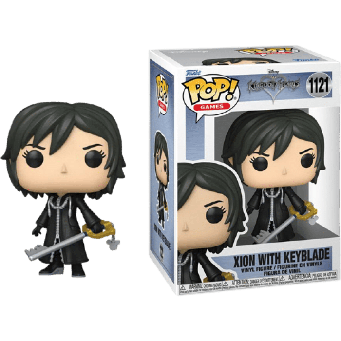 funko pop kingdom hearts xion avec keyblade visuel produit