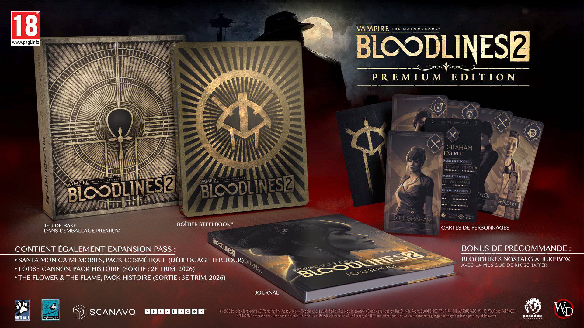 Vampire Masquerade Bloodlines 2 Premium contenu