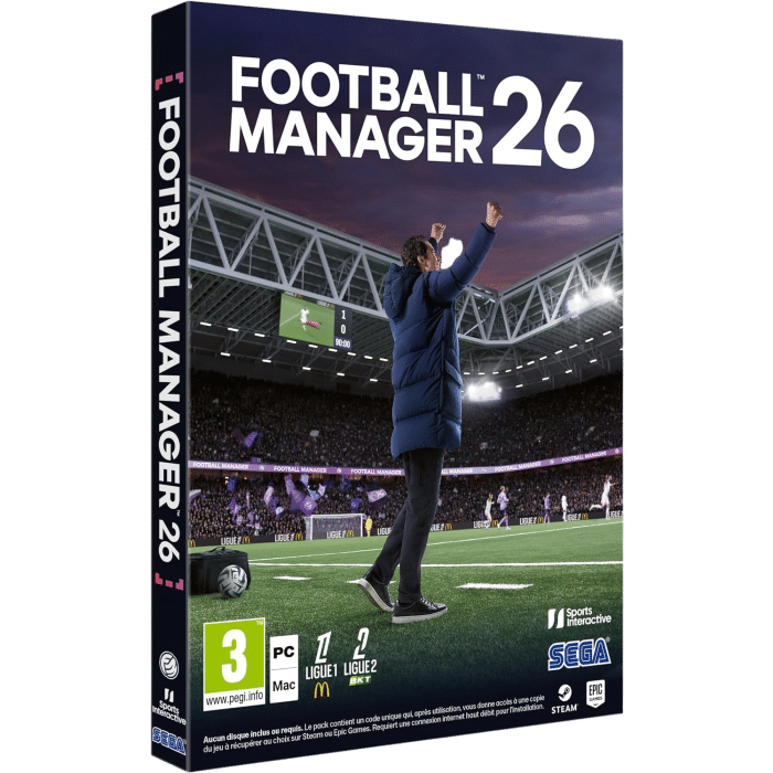 football manager 26 sur pc visuel produit