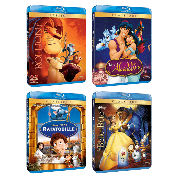 4 Blu Ray Disney = 30 euros produit fnac