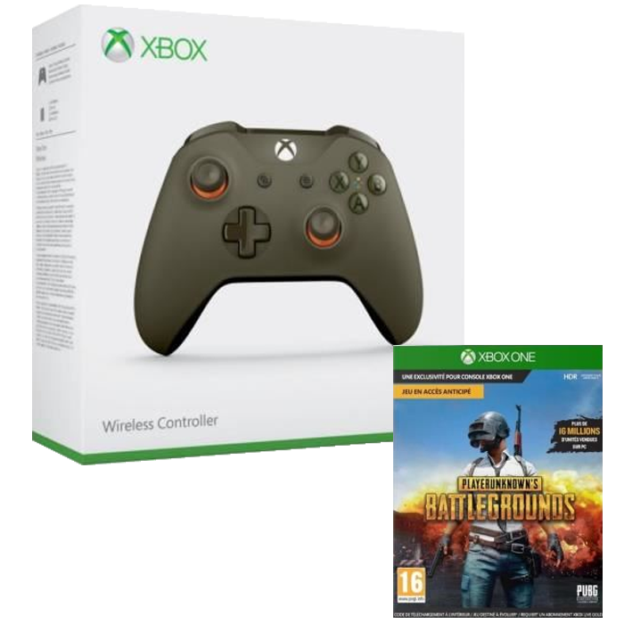 manette verte Orange + PUBG