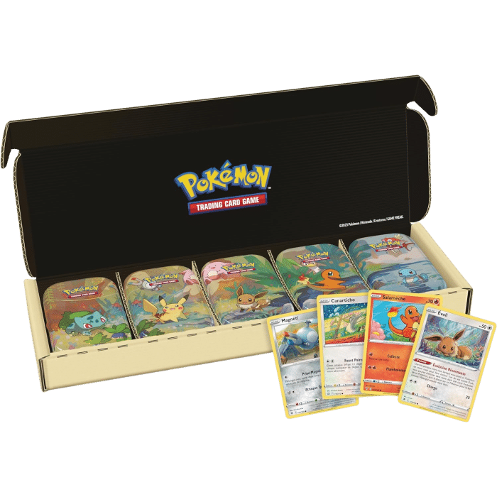 lot mini tins pokemon amis de kanto visuel produit