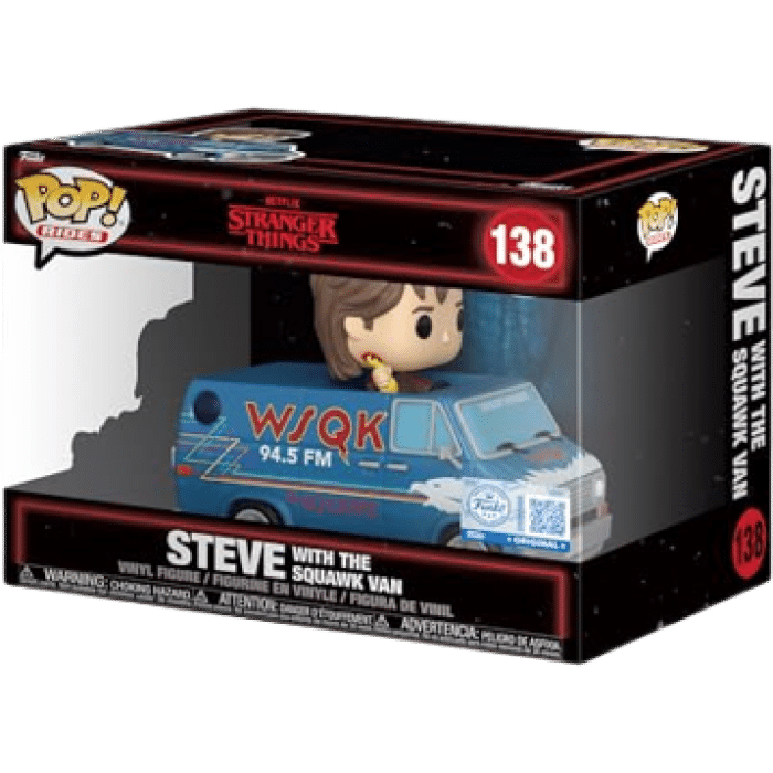 funko pop deluxe stranger things saison 5 steve squawk van visuel produit