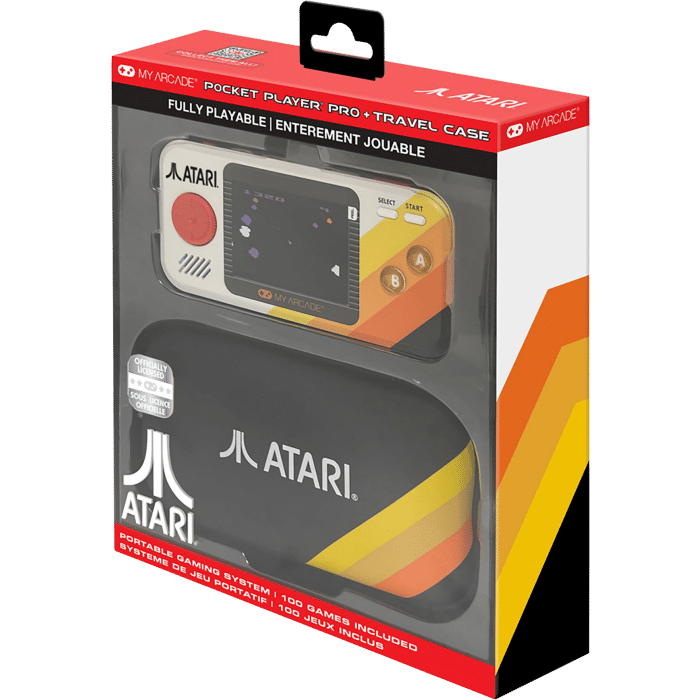 my arcade pocket player atari etui de transport visuel produit