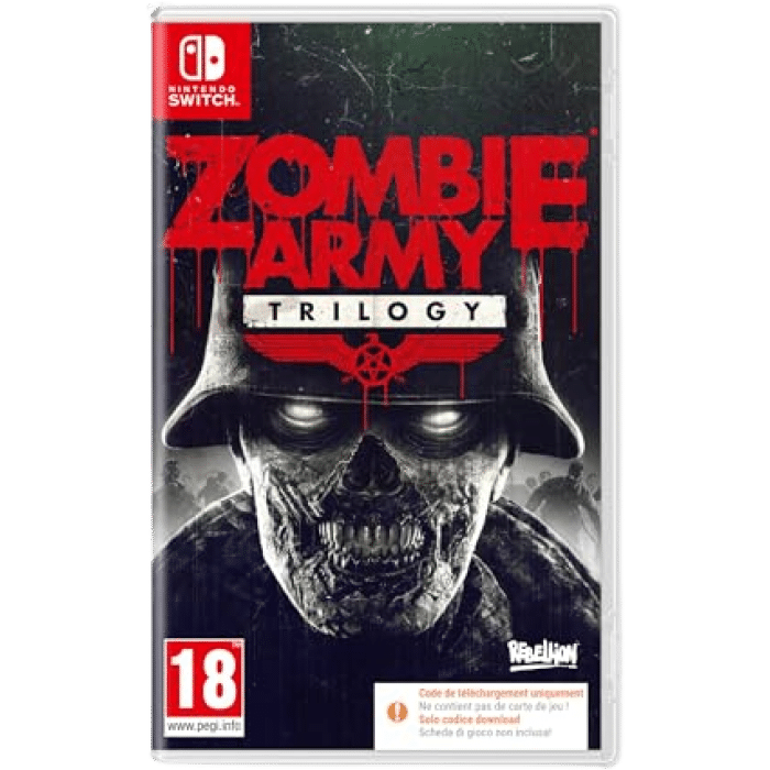 zombie army trilogy switch code dans la boite visuel produit