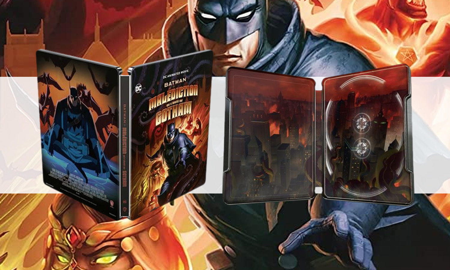 SLIDER Batman La Malédiction Blu Ray 4K Steelbook visuel definitif